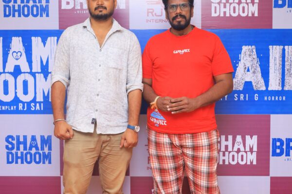 விஜய்ஶ்ரீ ஜி இயக்கும் ‘பிரெய்ன்’, நவீன் குமார் இயக்கும் ‘ஷாம் தூம்’ ஆகிய இரண்டு படங்களை அறிவித்தார் ஆர் ஜே சாய்